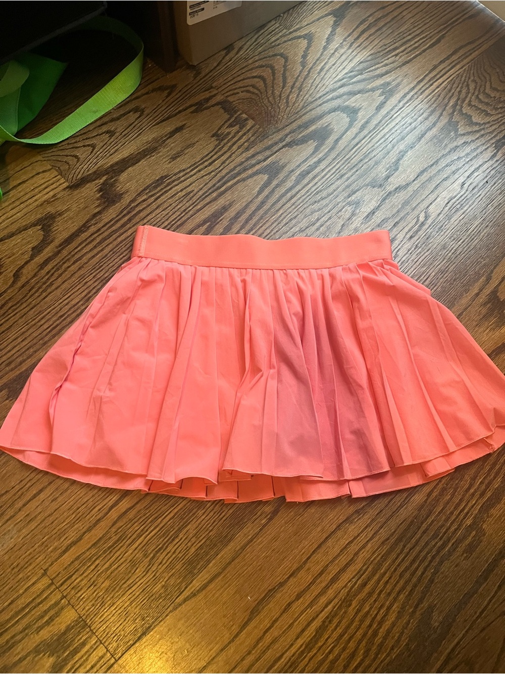 Aritzia Coral Pleated tennis Mini Skirt